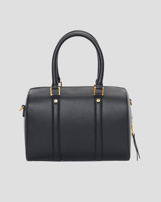 Noir Élégance Structured Handbag