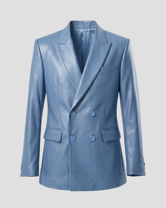 Prestige Tailored Double-Breasted Blazer Blue